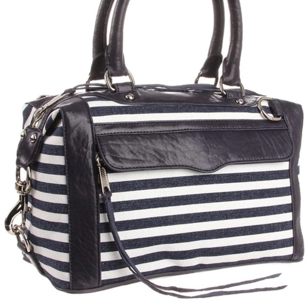 REBECCA MINKOFF Mini MAB Canvas Satchel Handbag - Picture 2 of 15